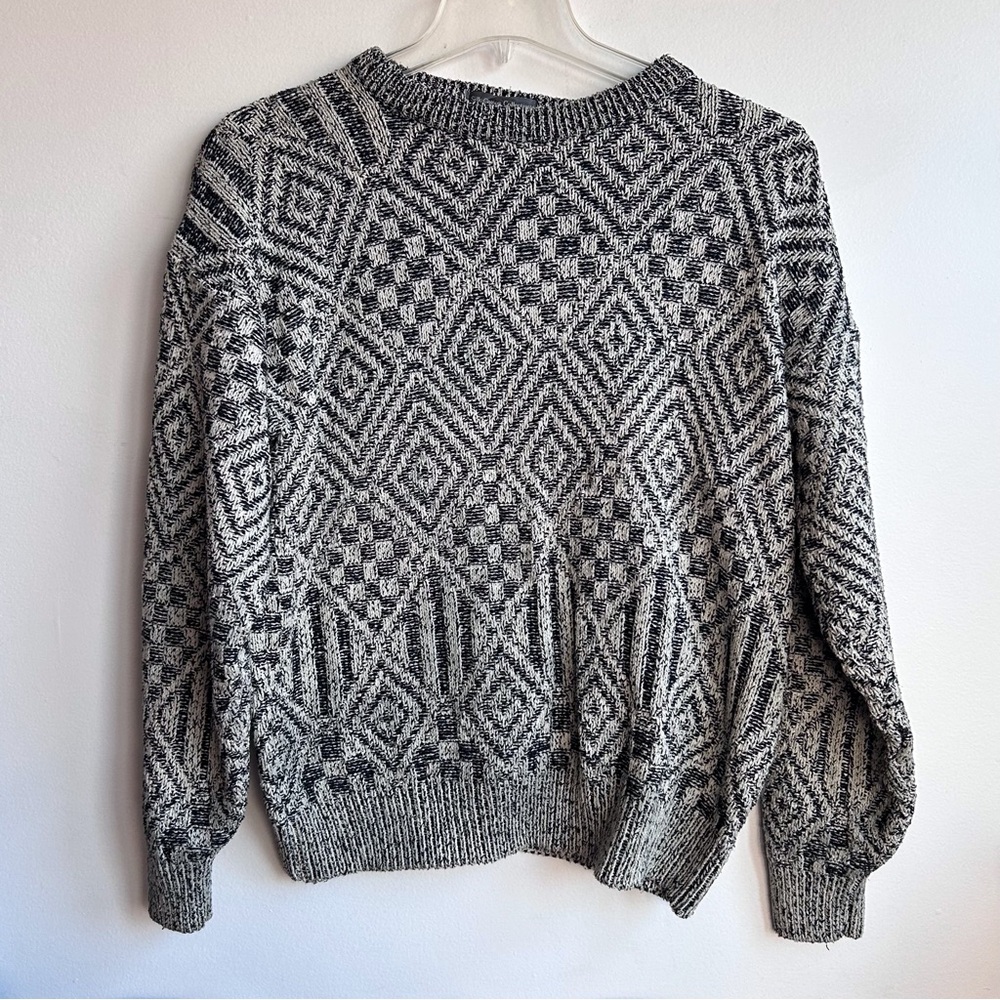 The Kensington Silk-Cotton Collection Patterned Sweater